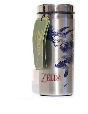 Termo Zelda de metal con tapa a presión 450 ml