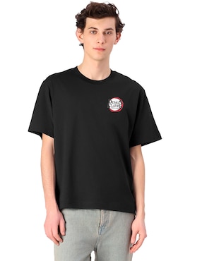 Playera Demon Slayer cuello redondo para hombre