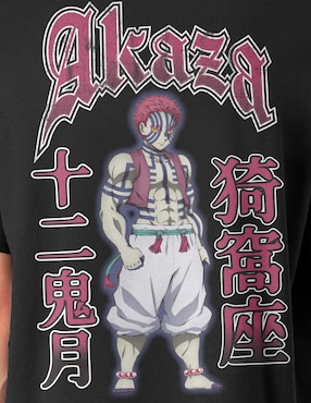 Playera Demon Slayer cuello redondo para hombre