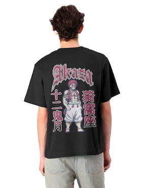 Playera Demon Slayer cuello redondo para hombre