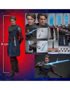 Figura de acción articulada Star Wars: The Clone Wars Star Wars especial Hot Toys con luz