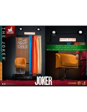 Figura de colección articulada Joker deluxe Hot Toys con luz