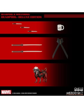 Figura de colección articulada Deadpool & Wolverine Deadpool action Mezco