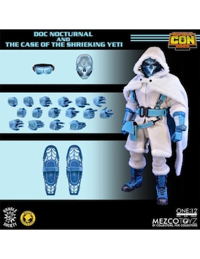 Set figuras acción articulada Doc Nocturnal and the Case of the Shrieking Yeti limitada Mezco