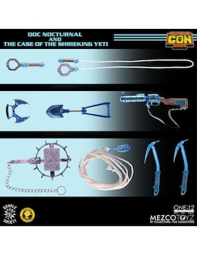 Set figuras acción articulada Doc Nocturnal and the Case of the Shrieking Yeti limitada Mezco