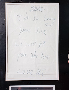 Cuadro decorativo autografiado por Michael Jackson Collection Inc