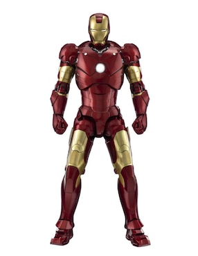 Figura de colección articulada Infinity Saga Iron Man Mark III Collectors Threezero con luz