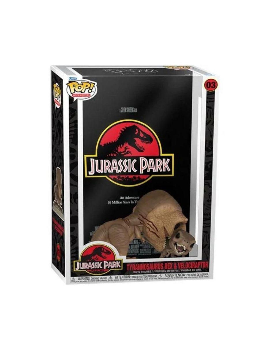 Figura de colección Tyrannosaurus Rex vs Velociraptor POP! Jurassic Park 2