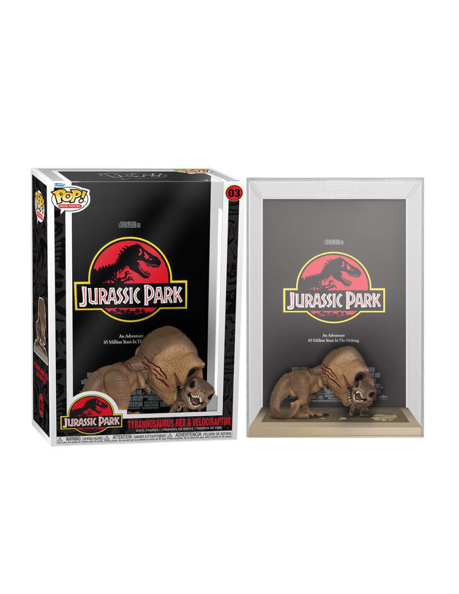 Figura de colección Tyrannosaurus Rex vs Velociraptor POP! Jurassic Park 3