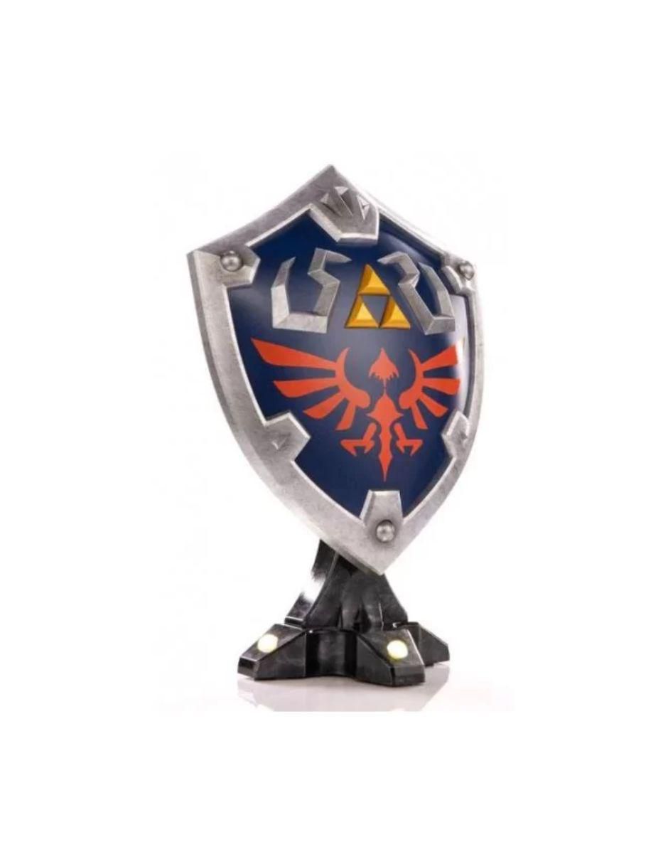 Figura de colección articulada The Legend of Zelda Breath of the Wild Hylian Shield Deluxe collectors con luz 3