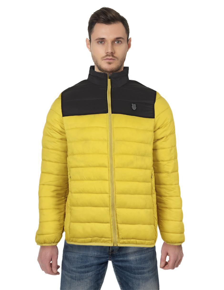 Chamarra casual capitonada para hombre
