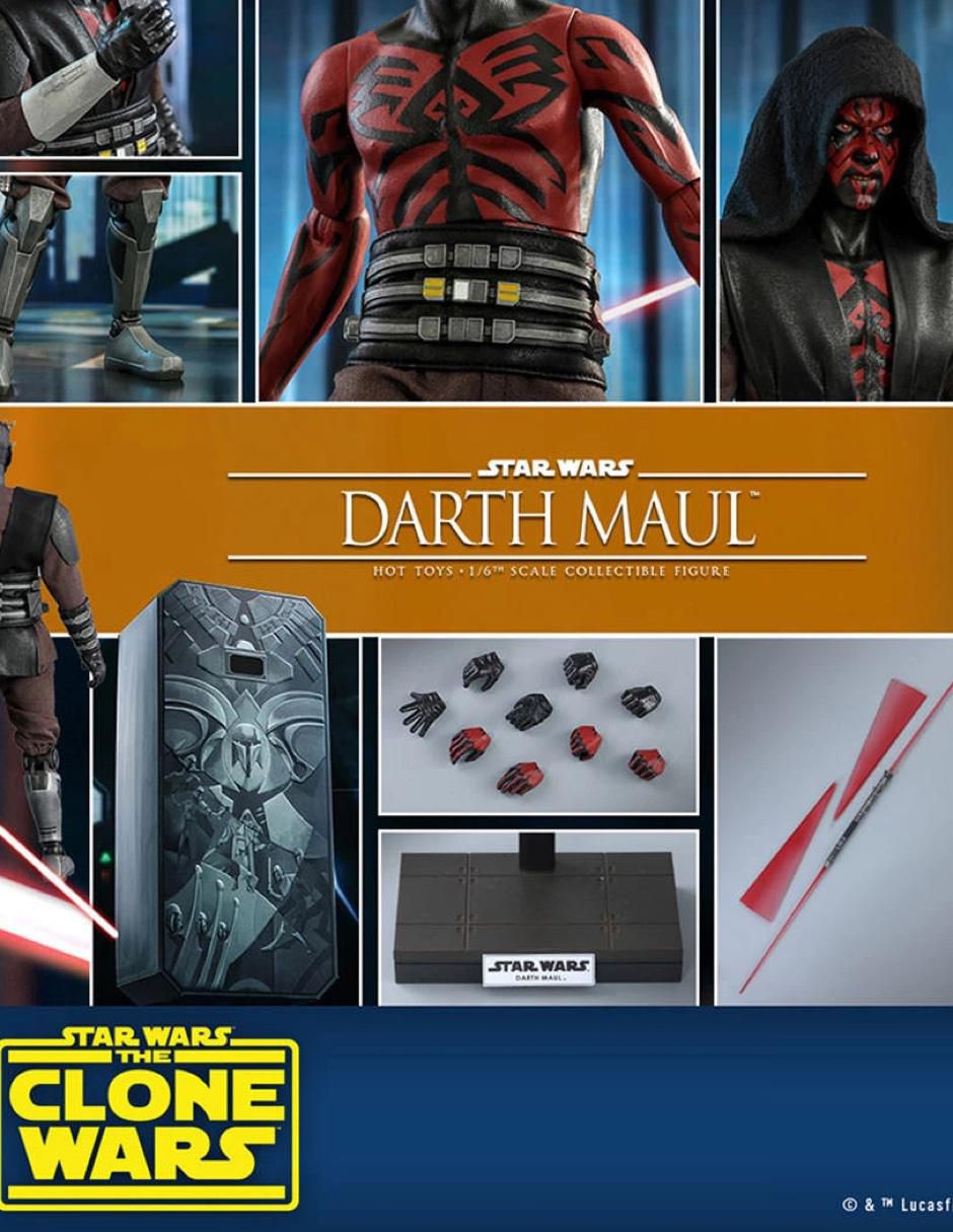 Figura de colección Star Wars: The Clone Wars Darth Maul deluxe 3