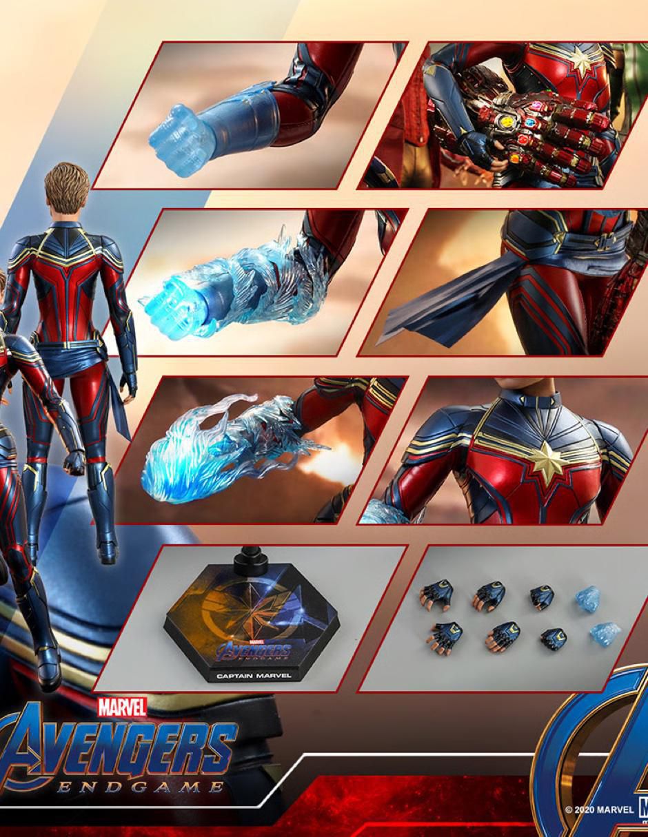 Figura de colección Avengers Endgame Captain Marvel deluxe 2