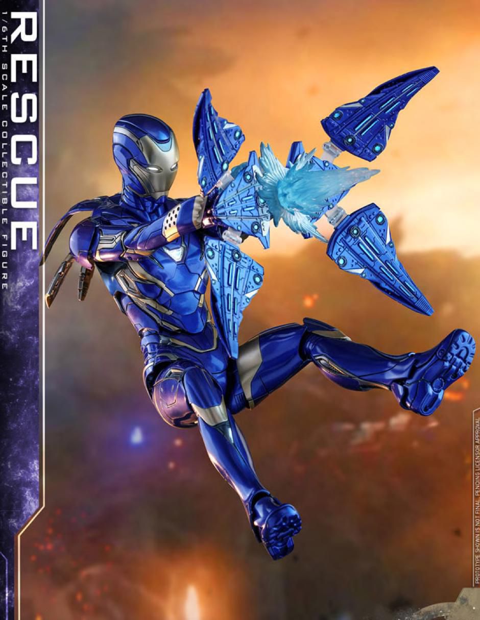 Figura de colección Marvel Avengers Endgame Rescue deluxe con luz 3