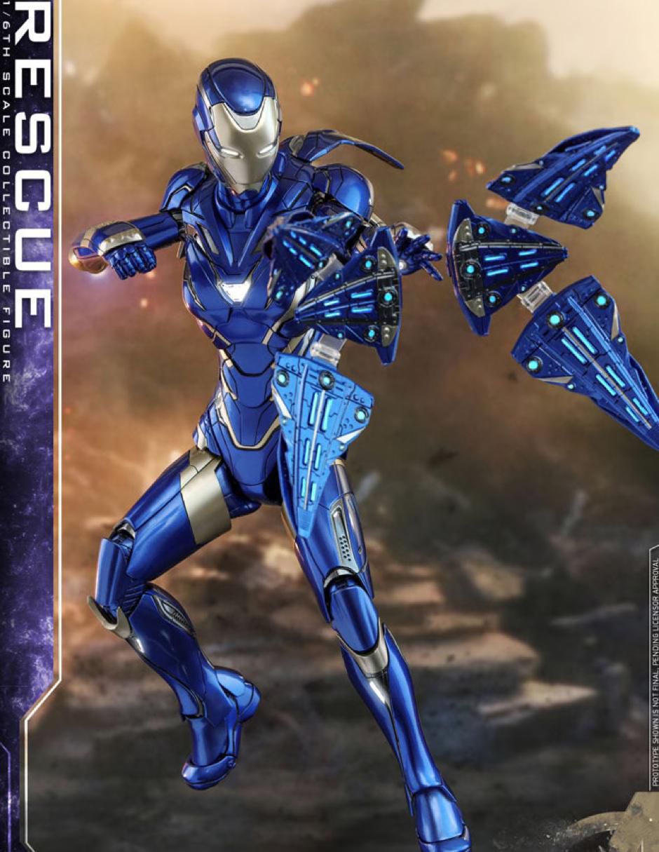 Figura de colección Marvel Avengers Endgame Rescue deluxe con luz 4