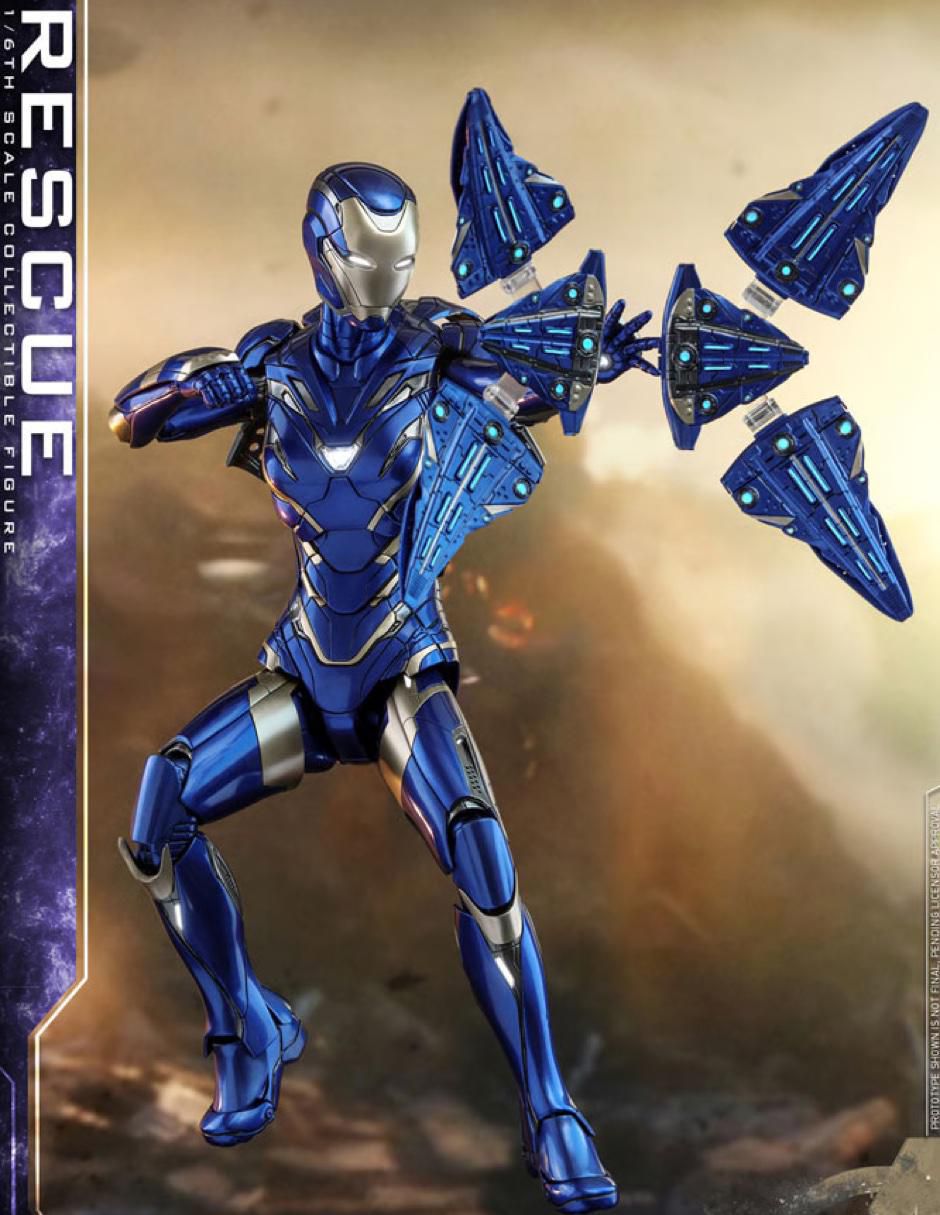 Figura de colección Marvel Avengers Endgame Rescue deluxe con luz 5