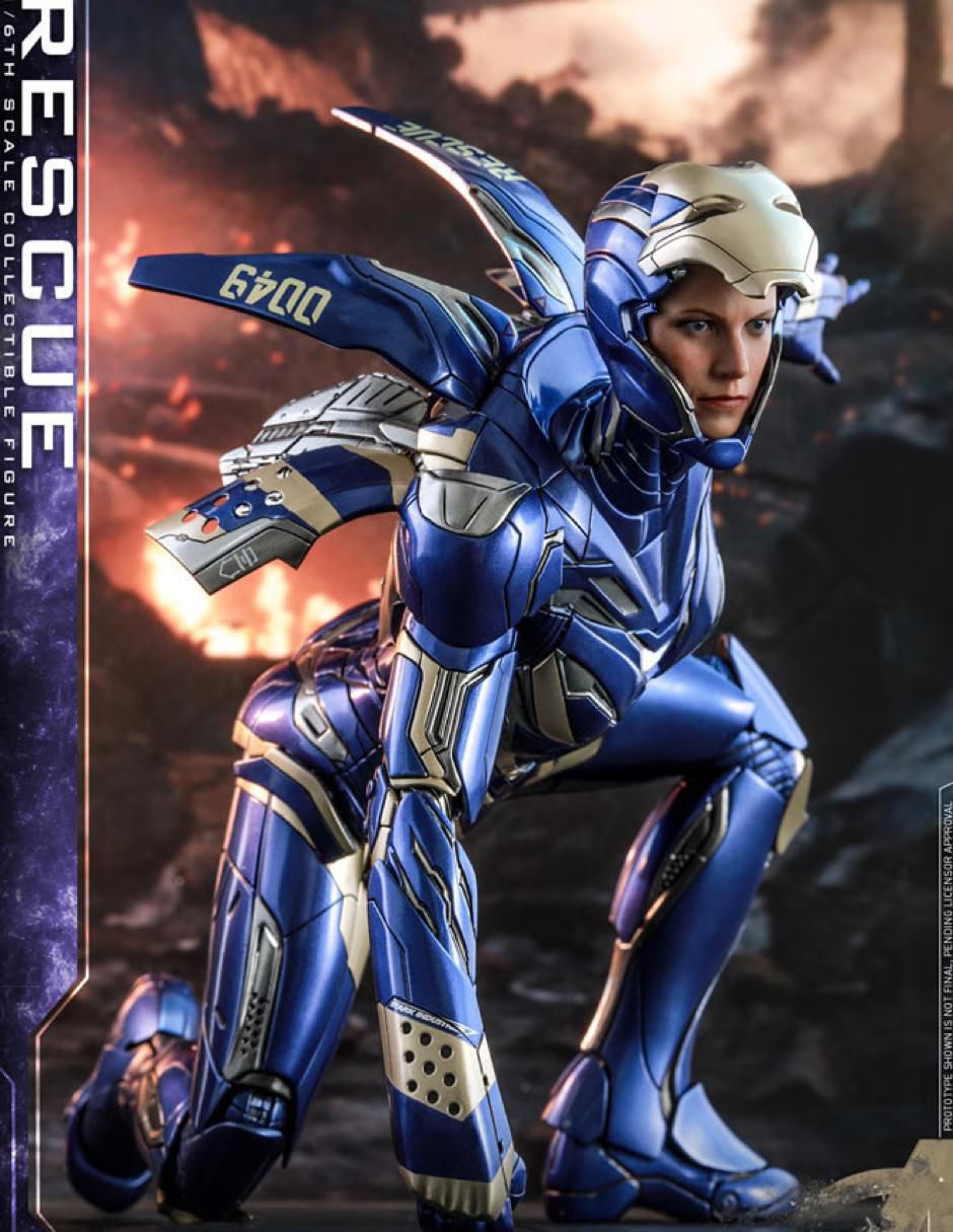 Figura de colección Marvel Avengers Endgame Rescue deluxe con luz 7