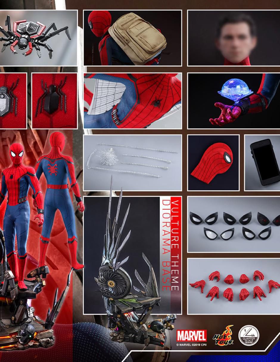 Figura de colección Marvel Spider-Man Homecoming especial con luz 8