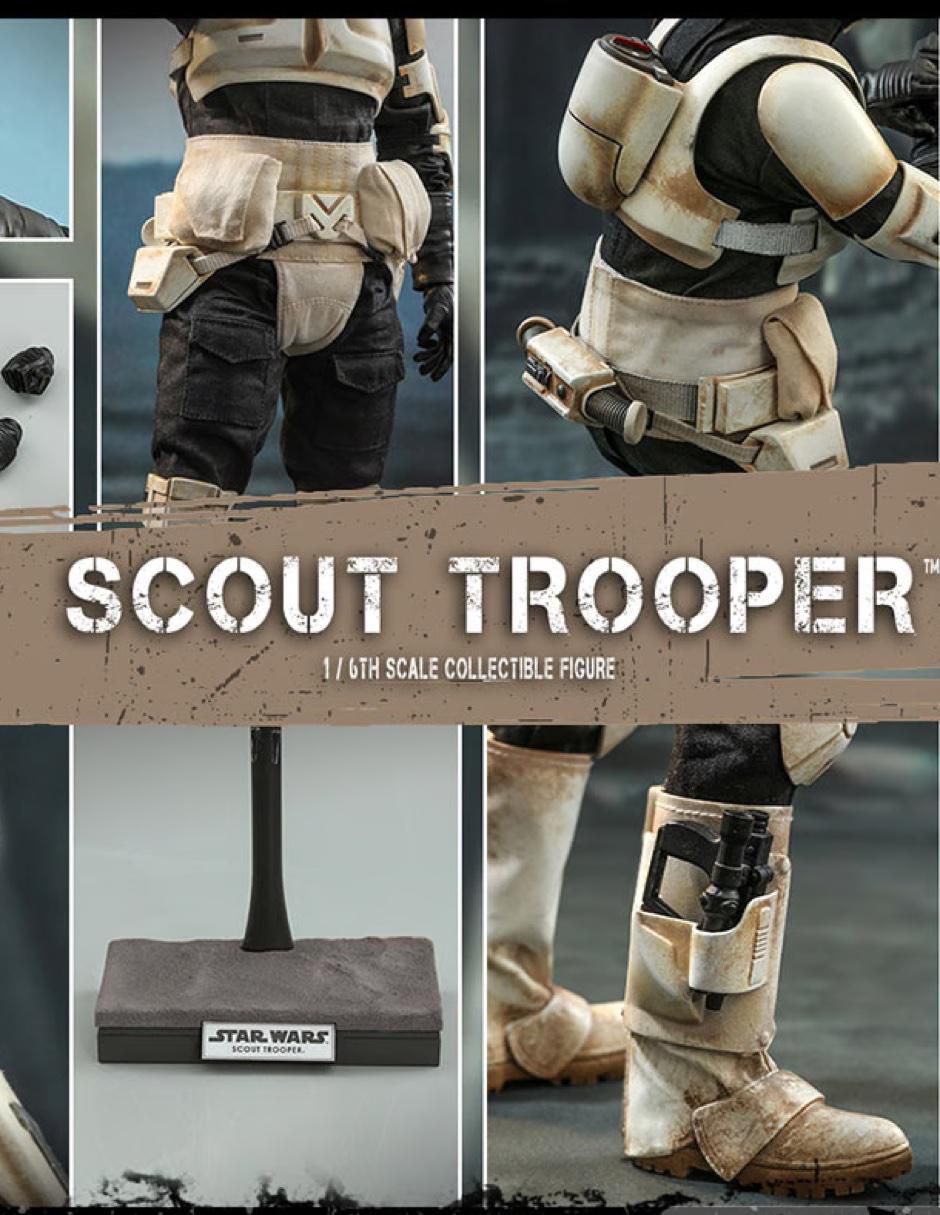 Figura de colección Star Wars The Mandalorian Scout Trooper deluxe 2