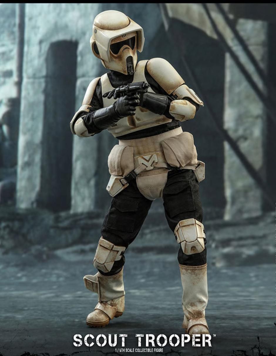 Figura de colección Star Wars The Mandalorian Scout Trooper deluxe 5
