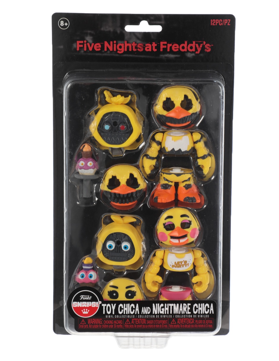 Set Five Nights at Freddy's Toy Chica y Nightmare Chica articulada 4