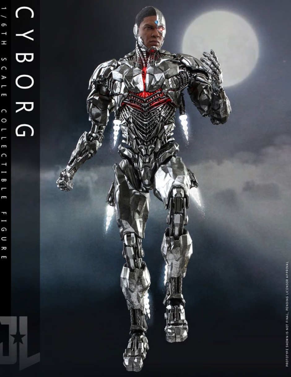 Figura de colección Zack Snyder's Justice League Cyborg deluxe con luz 5