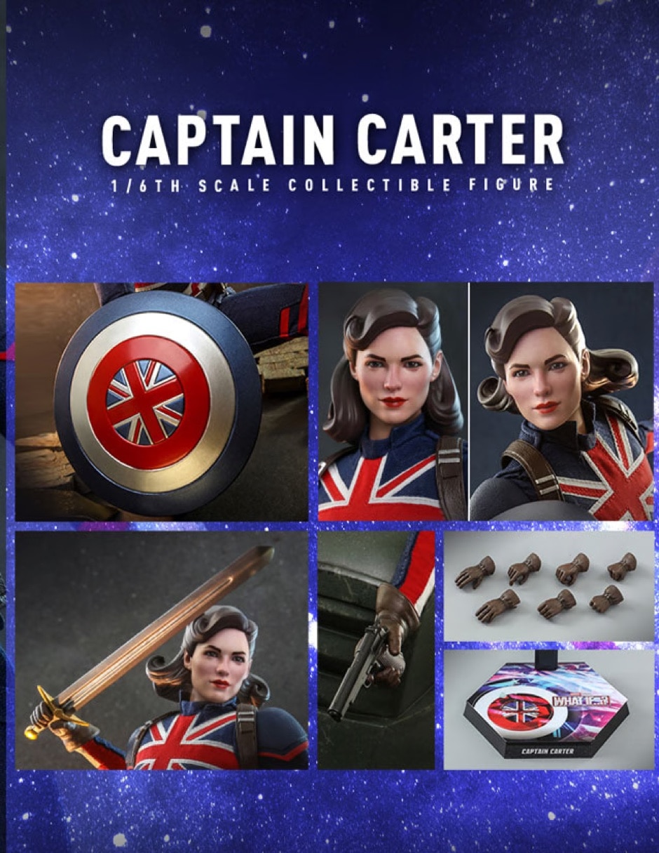 Figura de colección Marvel What if? Captain Carter collectors 2