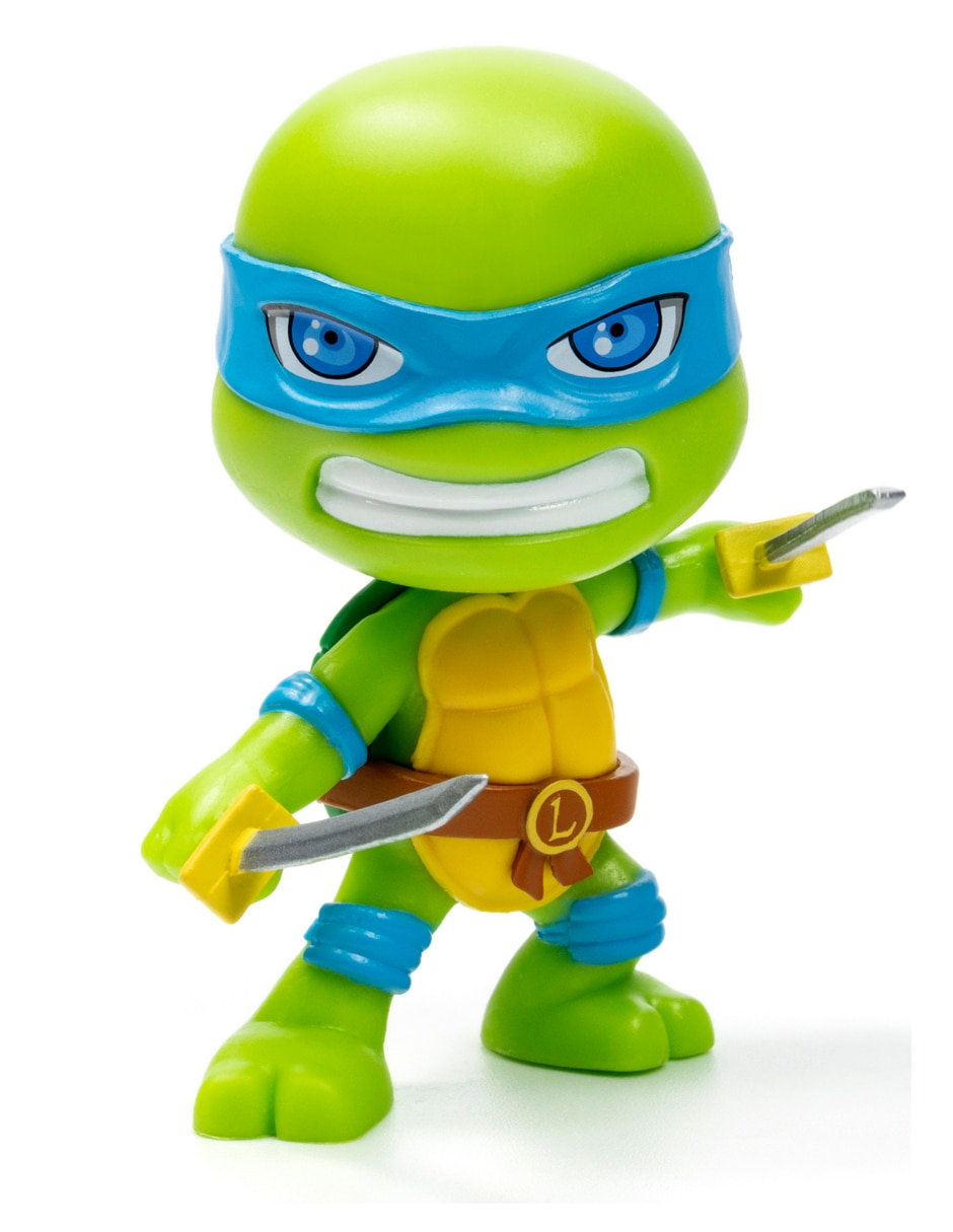 Figura de acción Tortugas Ninja Leonardo Novelmex con movimiento