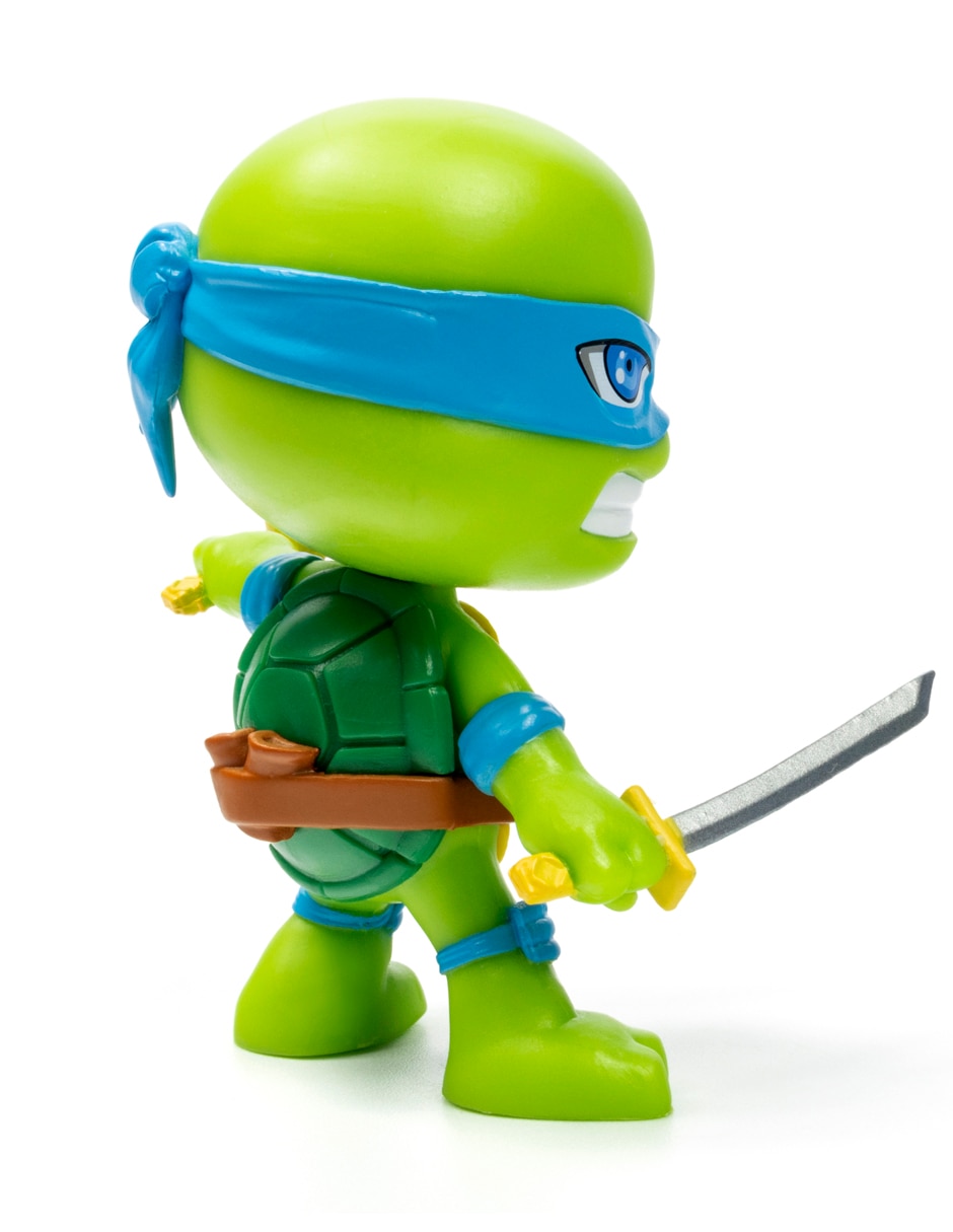 Figura de acción Tortugas Ninja Leonardo Novelmex con movimiento