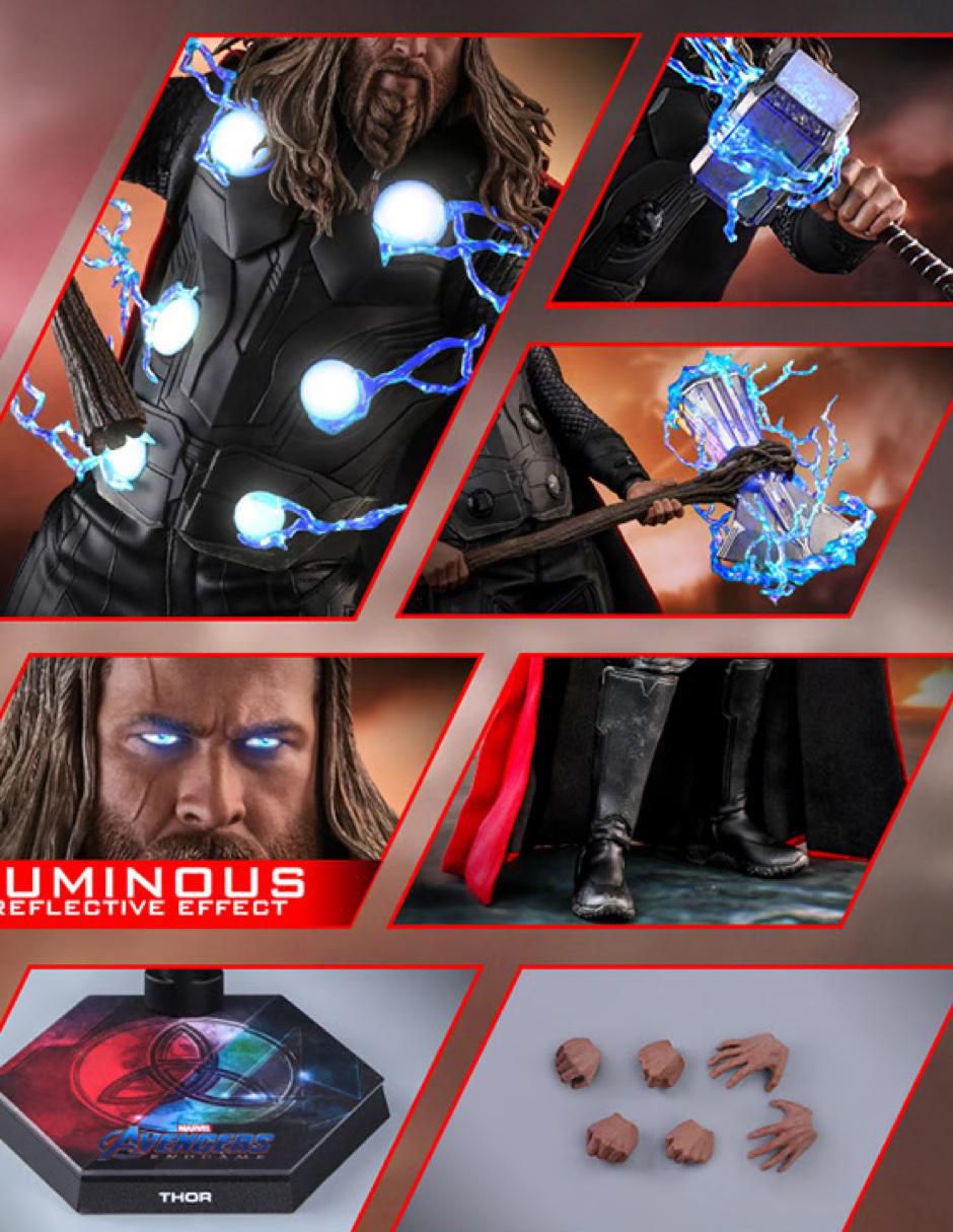 Figura de colección Marvel Avengers Endgame Thor ultimate con luz 2