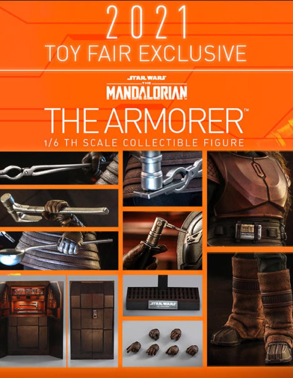 Figura de colección Star Wars The Mandalorian The Armorer articulada 2