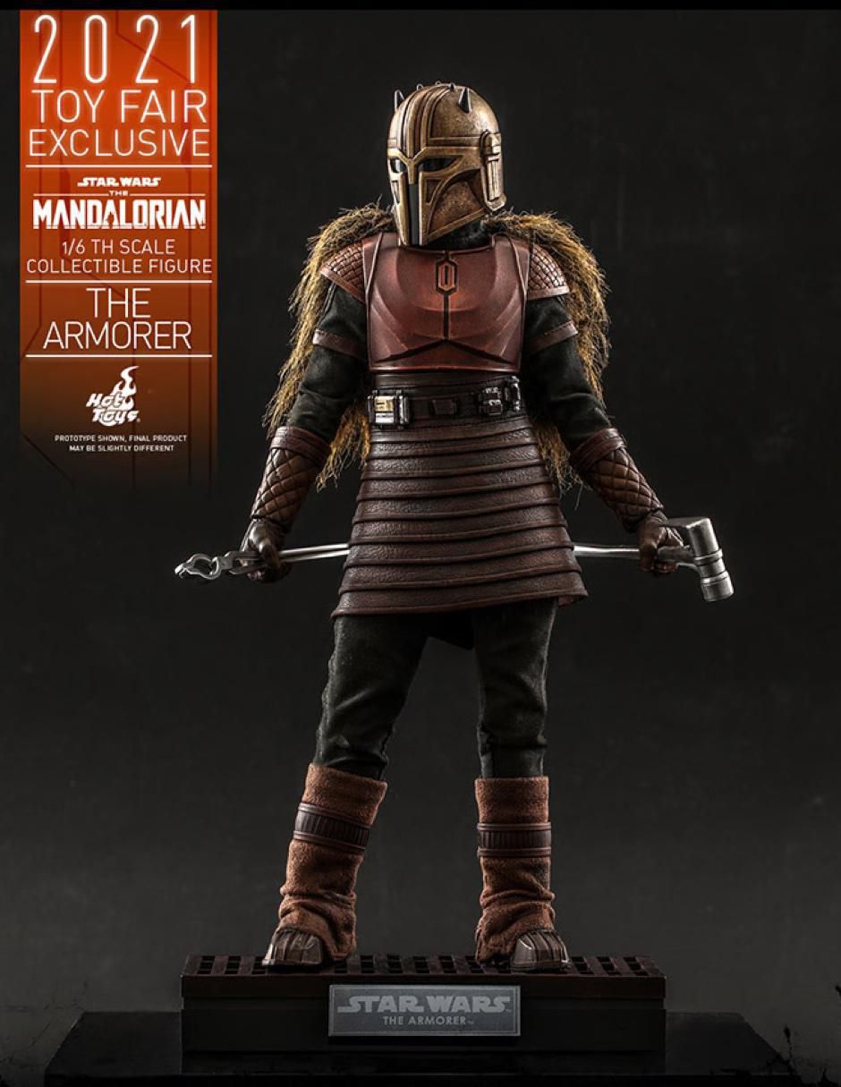 Figura de colección Star Wars The Mandalorian The Armorer articulada 3