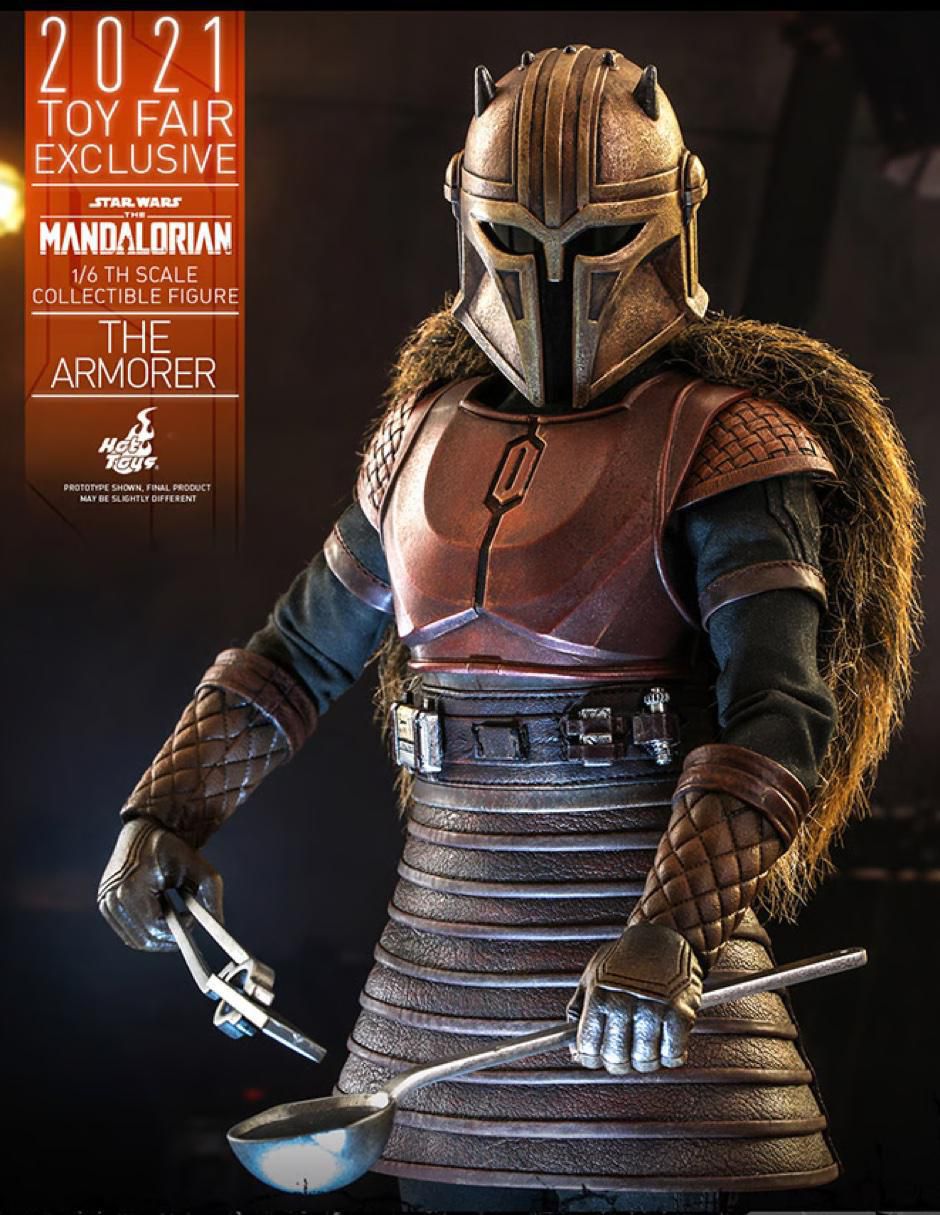 Figura de colección Star Wars The Mandalorian The Armorer articulada 5