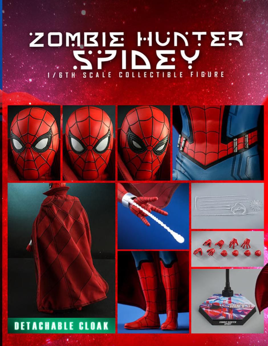 Figura Hot Toys Marvel What If? Zombie Hunter Spider-Man Articulado 1:6  de Escala HOT TOYS SIXTH SCALE FIGURE