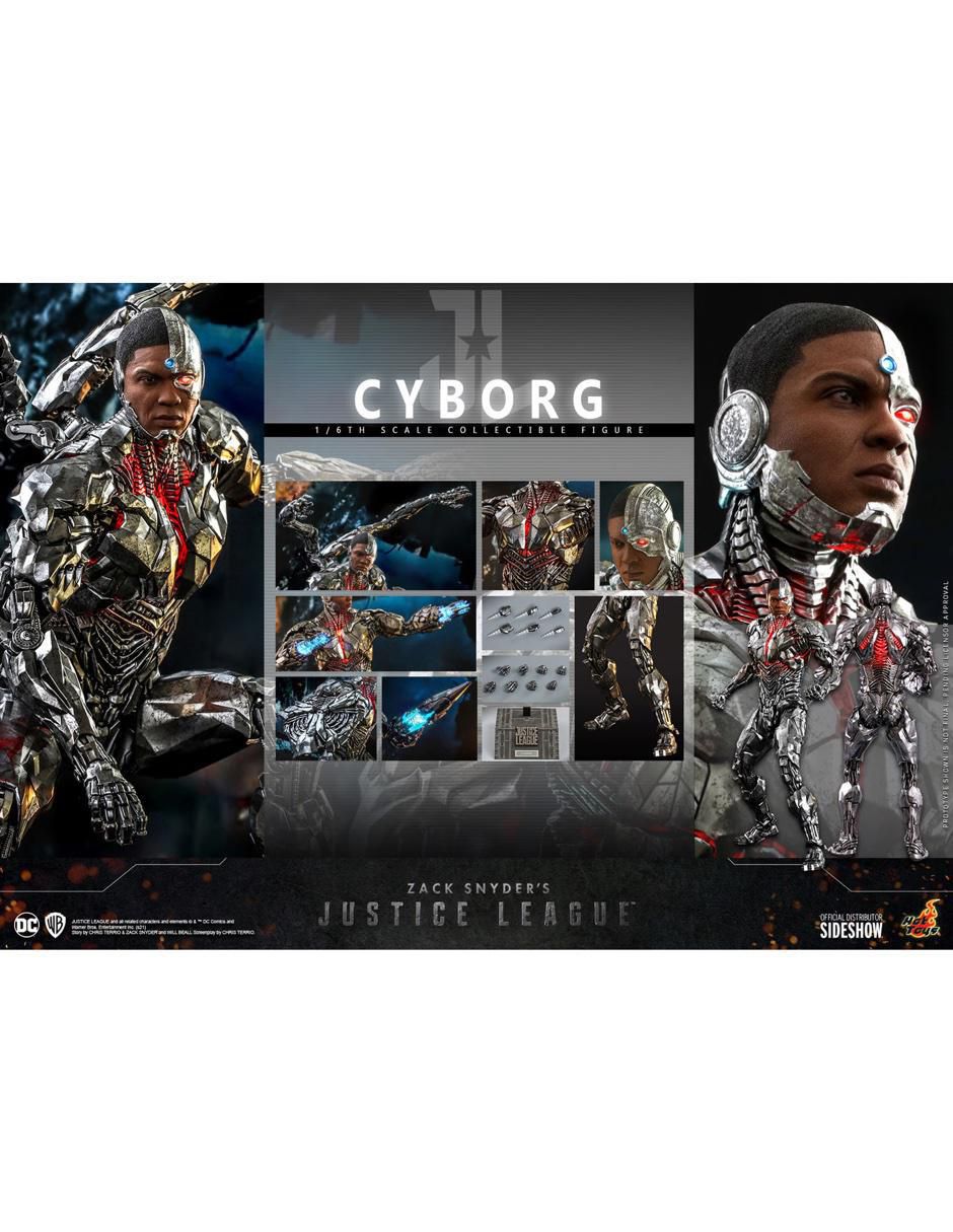 Figura de colección Zack Snyder's Justice League Cyborg collectors con luz 2