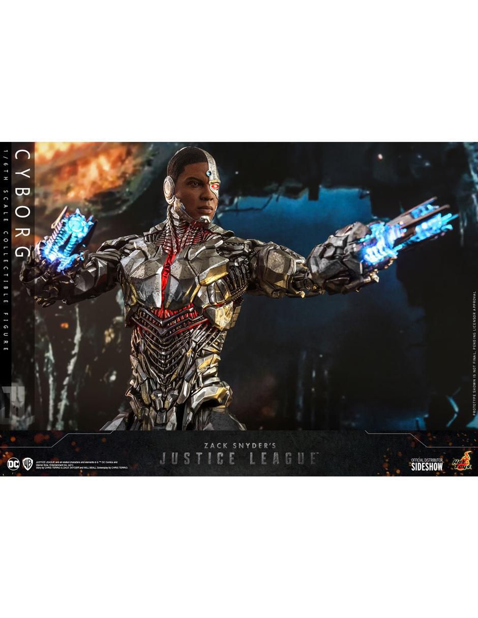 Figura de colección Zack Snyder's Justice League Cyborg collectors con luz 4