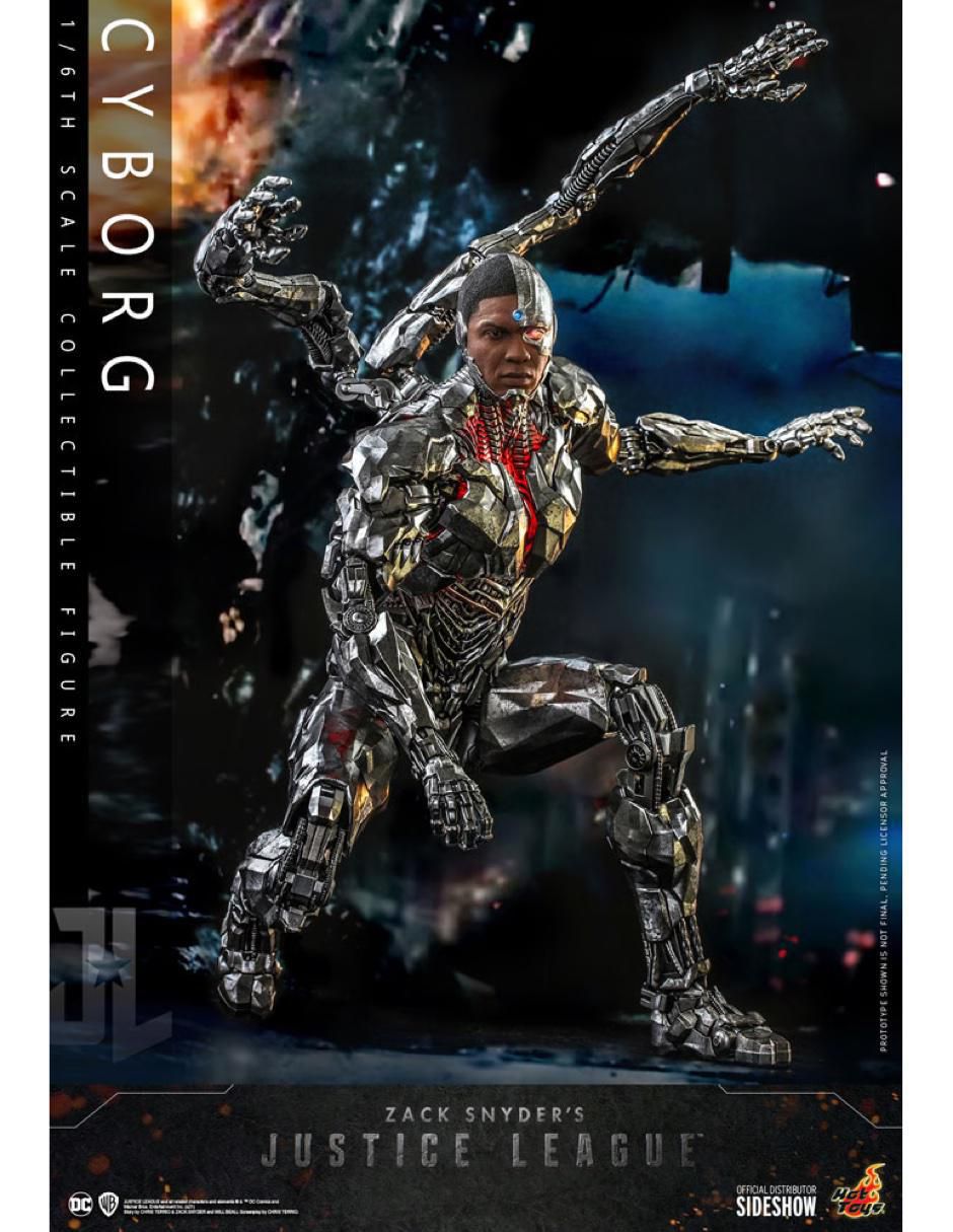 Figura de colección Zack Snyder's Justice League Cyborg collectors con luz 5