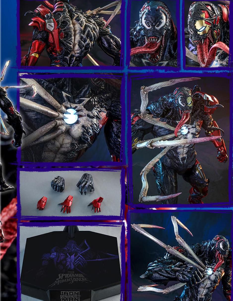Figura de colección Marvel: Spider-Man Venomized Iron Man deluxe