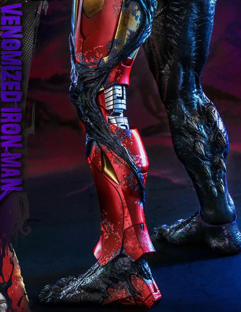 Figura de colección Marvel: Spider-Man Venomized Iron Man deluxe 5