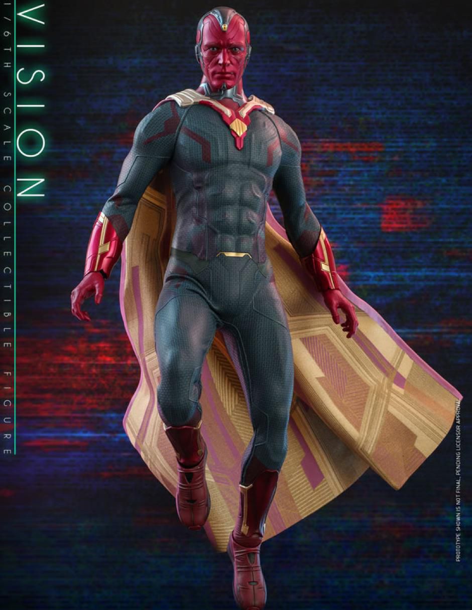 Figura de colección Wanda Vision Visión Marvel collectors 3