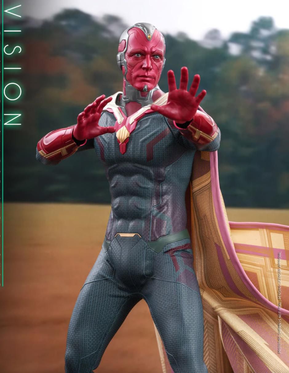 Figura de colección Wanda Vision Visión Marvel collectors 5
