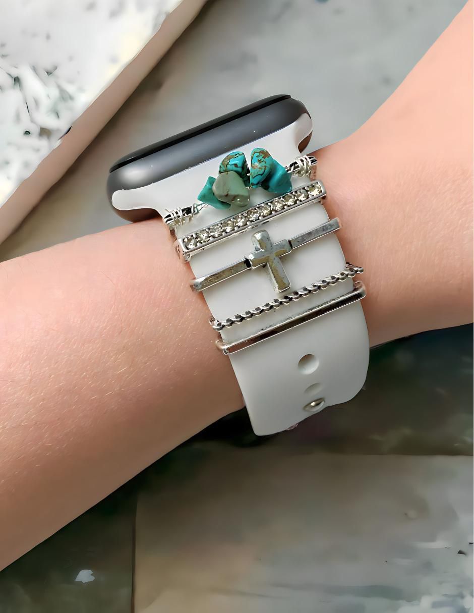 Charm Para Correa De Smartwatch rocas turquesa 4