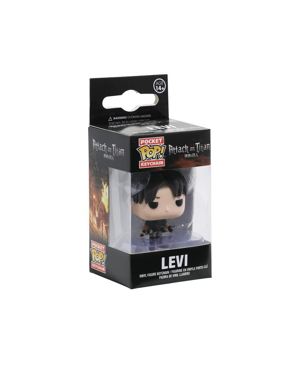 Llavero Pop! Levi Ackerman de plástico y metal 2