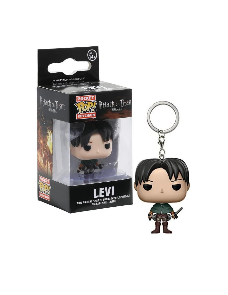 Llavero Pop! Levi Ackerman de plástico y metal 3