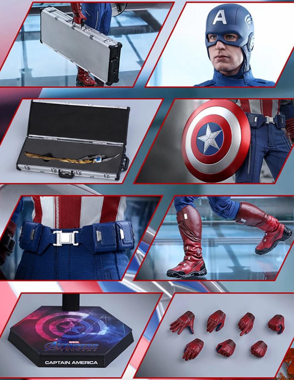 Figura de colección Marvel Avengers Endgame Captain America deluxe