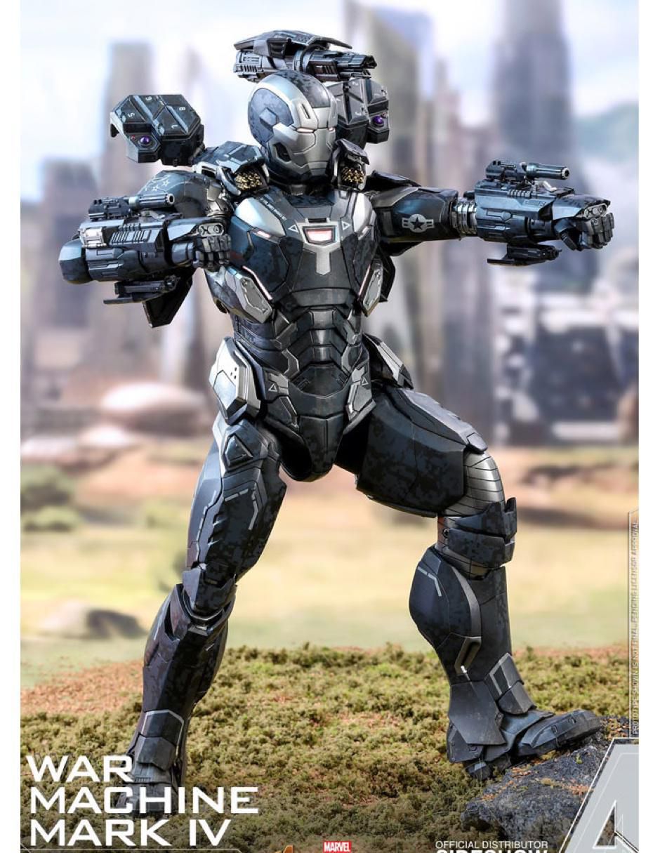 Figura de colección Marvel Avengers Endgame War Machine especial con luz 7