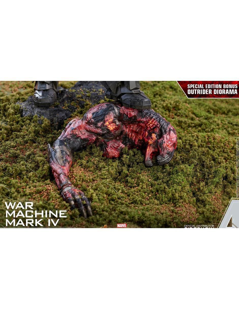 Figura de colección Marvel Avengers Endgame War Machine especial con luz 8