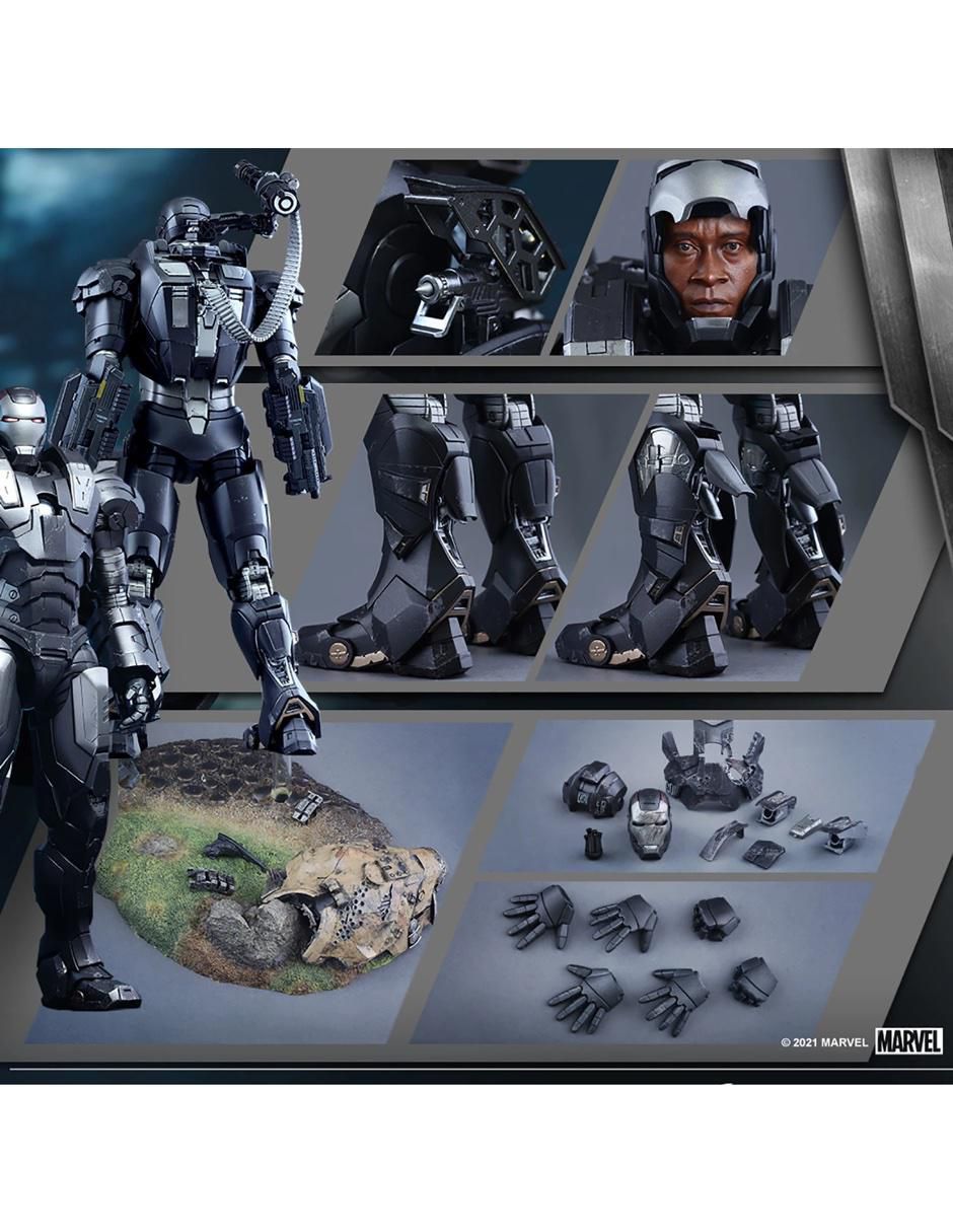 Figura de colección Marvel Studios: Iron Man War Machine deluxe con luz