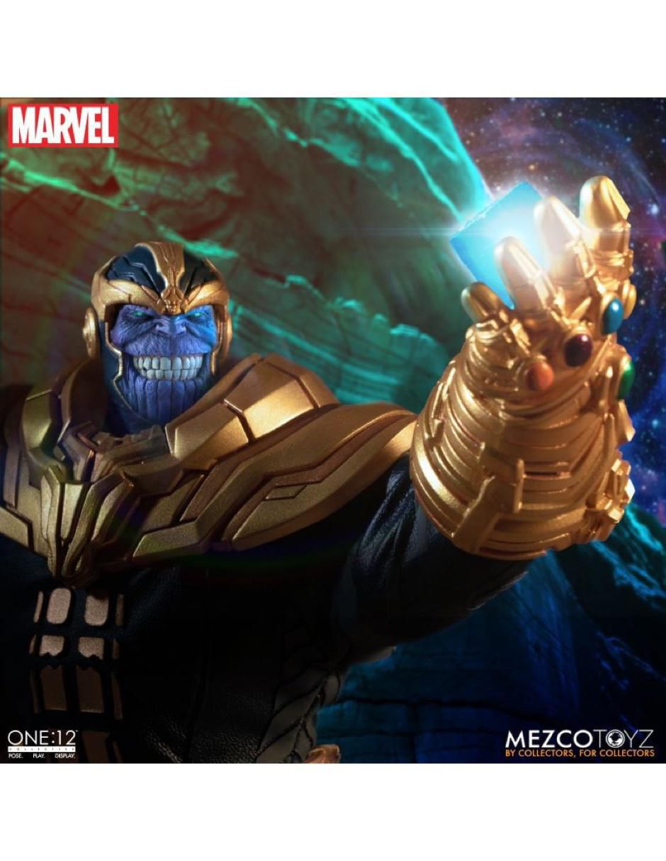 Figura de colección Marvel Comics Thanos deluxe con luz 4