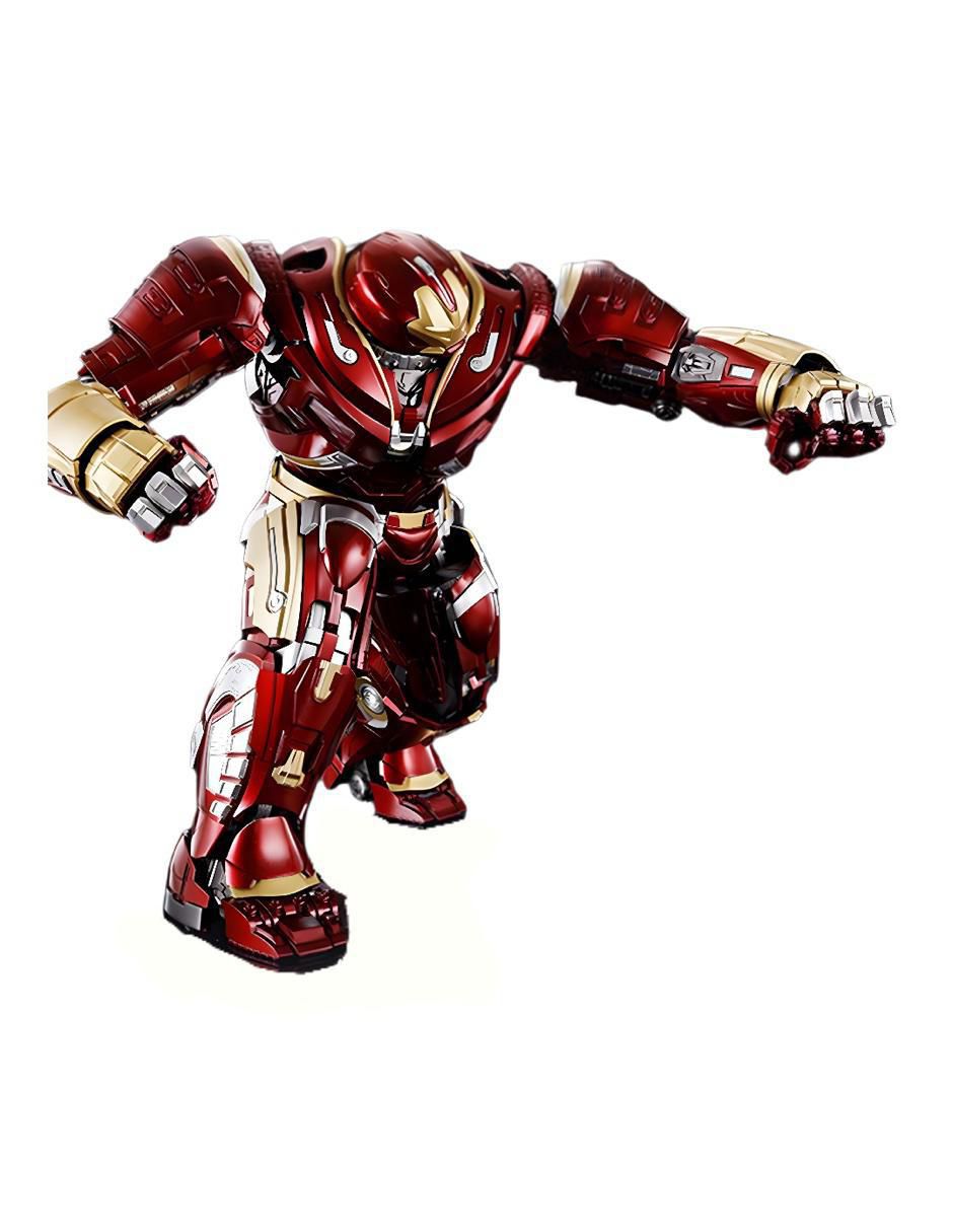 Figura de colección Marvel: Avengers Infinity War Hulkbuster deluxe con luz 2